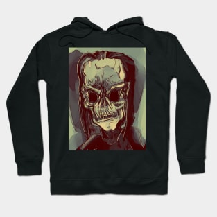 Puke Green Skull Hoodie